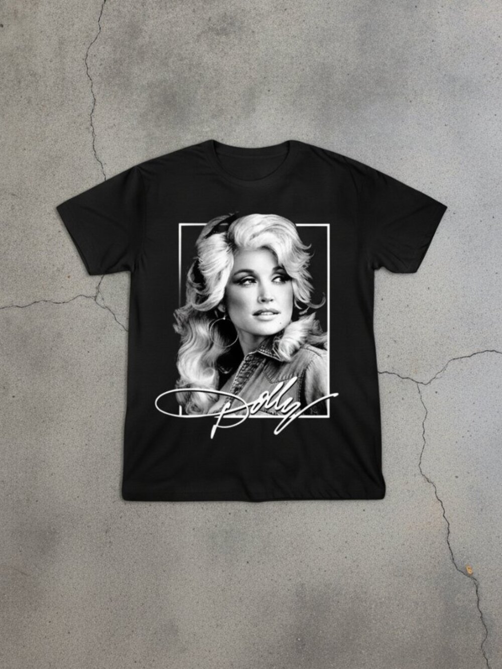 Vintage Blonde Icon Graphic Tee | Retro Glam Portrait Black T-Shirt | Music Love